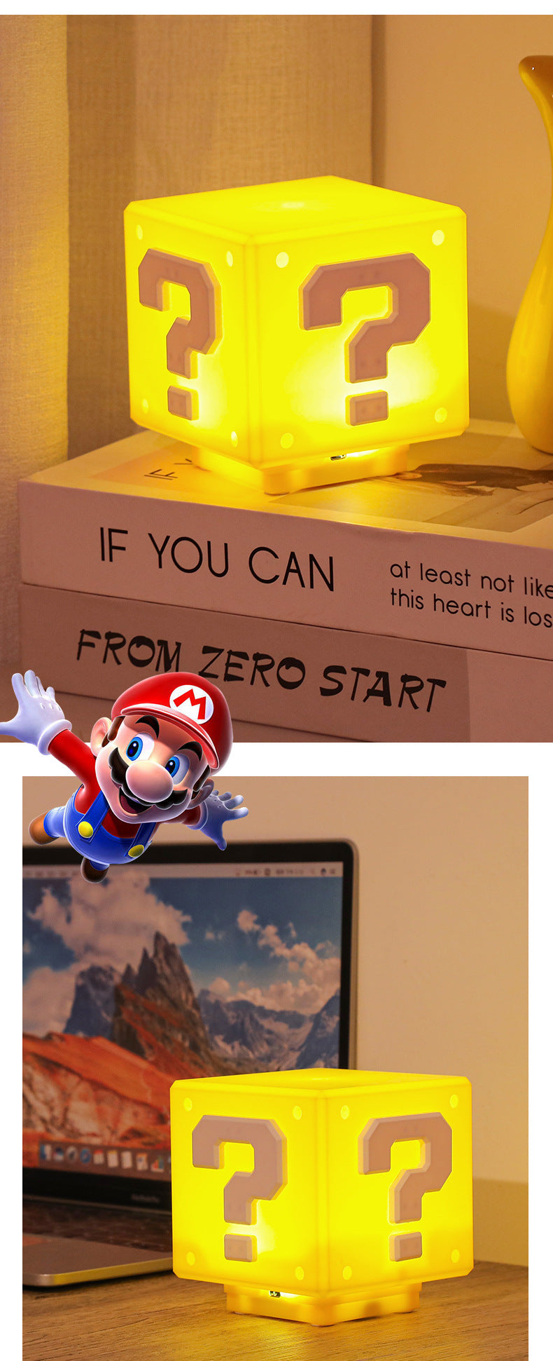 LED Night Light - Super Mario Bros - Table Lamp USB Charging