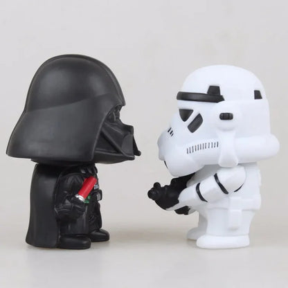 Action Figure Model Toys 10cm - Star Wars - Darth Vader & Storm Trooper Kawaii Cute Style