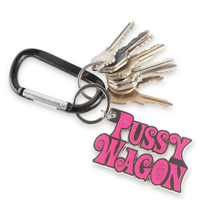 Fashion Kill Bill Pussy Wagon Keyring Letter Pendant