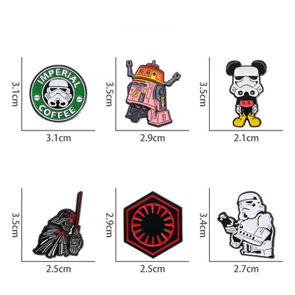 Pins for Backpack Bag Clothes - Star Wars -Metal Lapel Badges Brooches