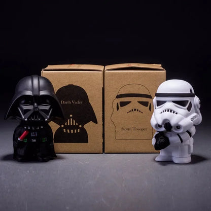 Action Figure Model Toys 10cm - Star Wars - Darth Vader & Storm Trooper Kawaii Cute Style