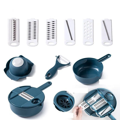 9-in-1 Multi-Functional Vegetable Cutter & Grater Set