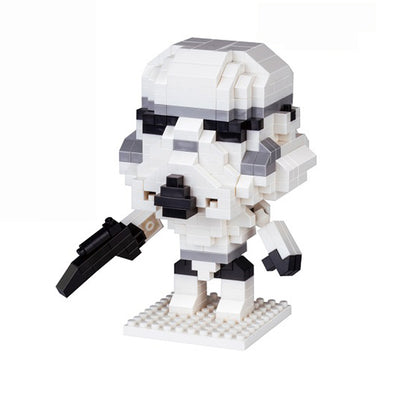 Building Blocks - Star Wars - Bricks Yoda Darth Vader Storm Trooper R2D2 Action Figures Heads Assembly