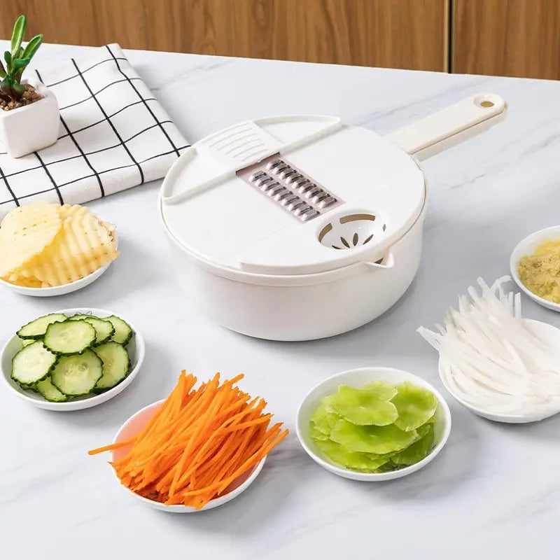 9-in-1 Multi-Functional Vegetable Cutter & Grater Set