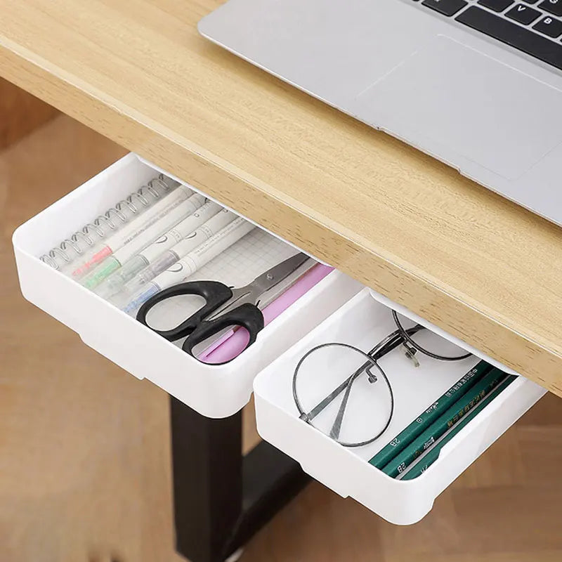 Self Stick Table Storage Drawer