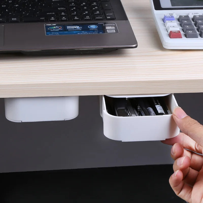 Self Stick Table Storage Drawer