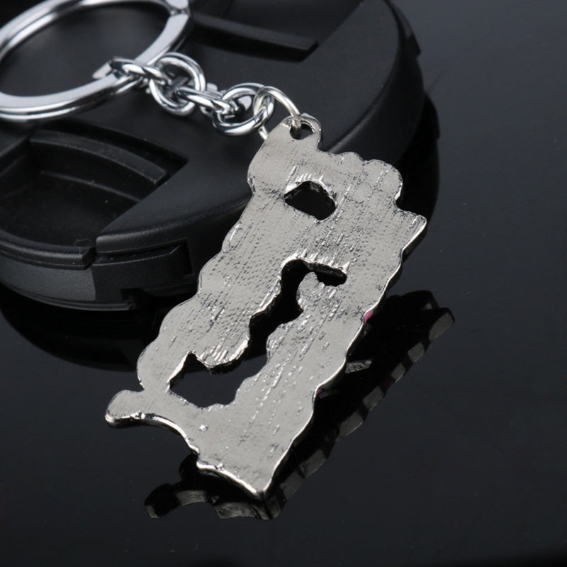 Fashion Kill Bill Pussy Wagon Keyring Letter Pendant